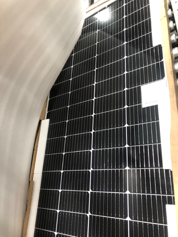 Photo 2 of 200-Watt 12-Volt Monocrystalline Solar Panel for Off Grid Large System Residential Commercial House Cabin Sheds Rooftop