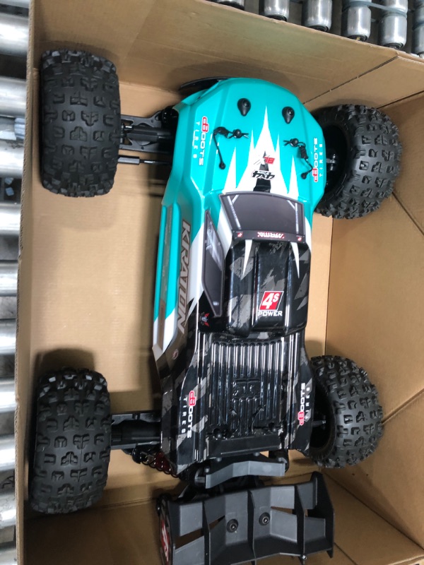 Photo 5 of ARRMA RC Truck 1/10 KRATON 4X4 4S V2 BLX Speed Monster Truck RTR (Batteries and Charger Not Included), Teal, ARA4408V2T1