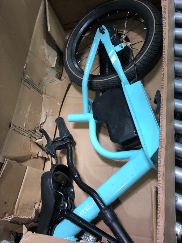 Photo 2 of "MISSING FRONT TIRE" JOYSTAR 16 Inch Electric Balance Bike for Kids Ages 5-8 Years Old Boys & Girls, 21V 80W Kids EBikes with Adjustable Seat, Mini E-Bike for Toddlers