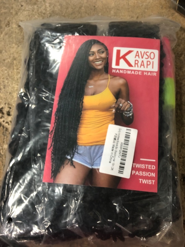 Photo 2 of 18 Inch Crochet Box Braids Curly Ends 8 Packs Goddess Box Braids Crochet Hair, Pre looped Braiding Hair With Curly Ends Synthetic Hair Extensions (2#/Off Black)