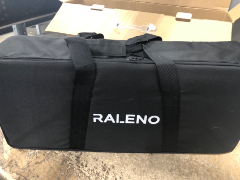 Photo 2 of POWERS ON *** RALENO 2 Packs LED Video Light and 75inches Stand Lighting Kit Include: 3200K-5600K CRI95+ Built-in Battery with 1 Handbag 2 Light Stands for Gaming,Streaming,Youtube,Web Conference,Studio Photography 192LEDS