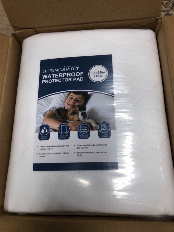 Photo 1 of Baby Waterproof Pad Washable, Non-Slip Baby Crib Mattress Pad Potty Training Pads 24'' x 36'', Reusable Underpads Bed for Baby Sleeping, Pee Pads for Kids Blue 24x36 Inch (Pack of 1)
