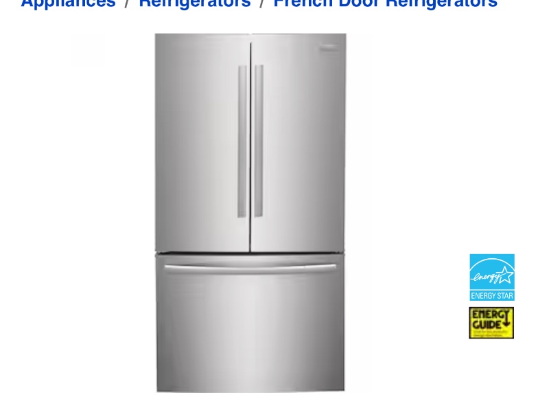 Photo 1 of LIKE NEW-Frigidaire Gallery 28.8-cu ft French Door Refrigerator with Ice Maker (Fingerprint Resistant Stainless Steel) 