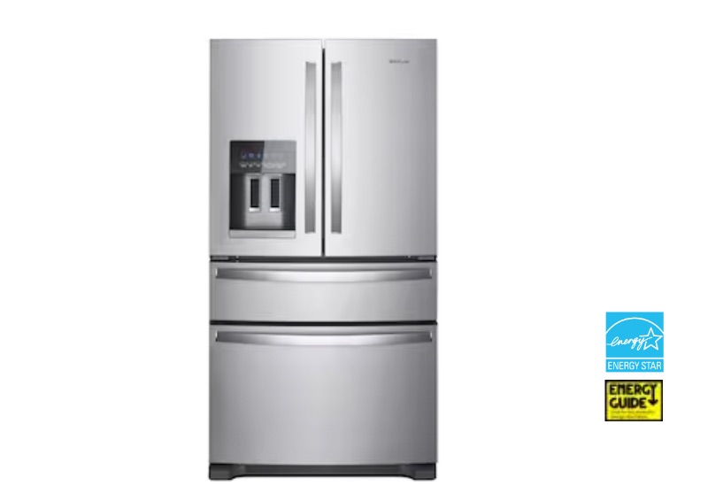 Photo 1 of LIKE NEW-Whirlpool 24.5-cu ft 4-Door French Door Refrigerator with Ice Maker (Fingerprint Resistant Stainless Steel) 