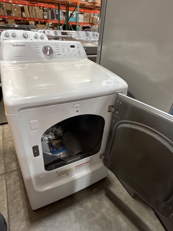 Photo 3 of LIKE NEW-Samsung 7.2-cu ft Electric Dryer (White