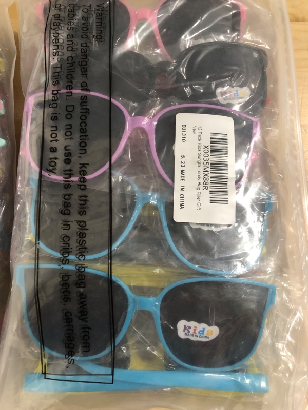 Photo 1 of 12 PACK KIDS SUNGLASSES PARTY FAVOR