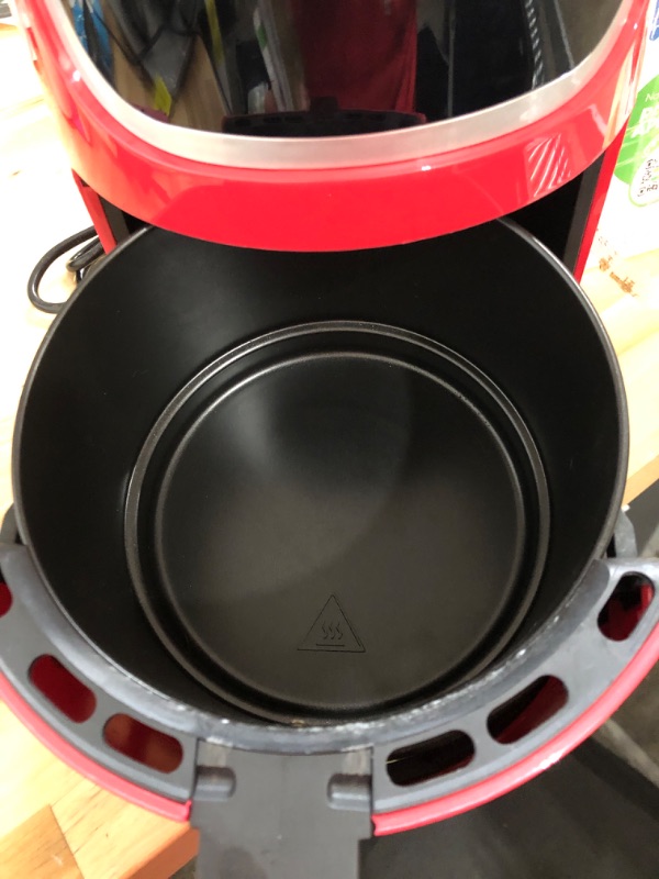 Photo 1 of UNABLE TO TEST *** GoWISE USA Electric Mini Air Fryer with Digital Touchscreen + Recipe Book, 1.7-Qt up to 2 Qt Max, Red/Silver Red/Silver 2-Qt Air Fryer