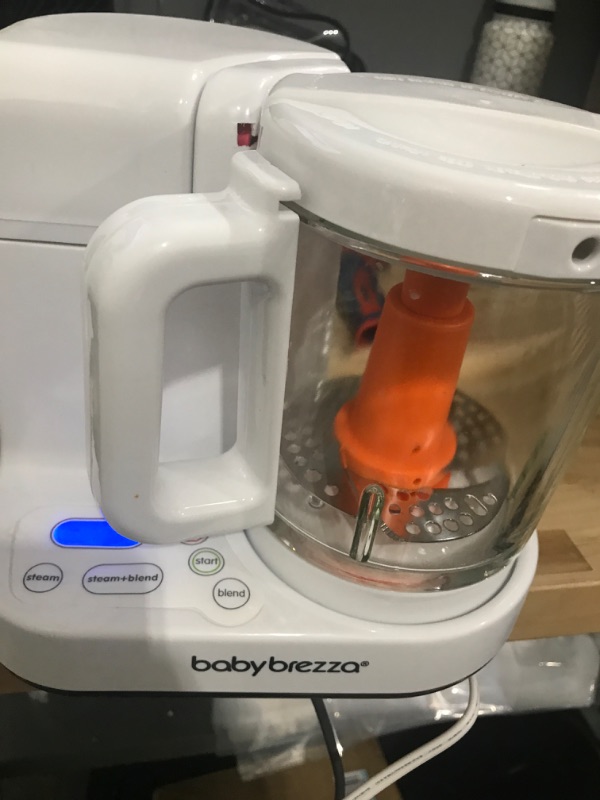 Photo 3 of Baby Brezza One Step Glass Baby Food Maker – Cooker and Blender to Steam and Puree Baby Food for Pouches in Glass Bowl - Make Organic Food for Infants and Toddlers – 4 Cup Capacity Glass Food Maker (New)