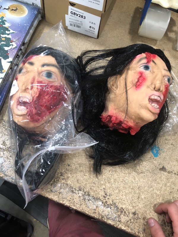 Photo 1 of 2 pack severed head halloween decoration