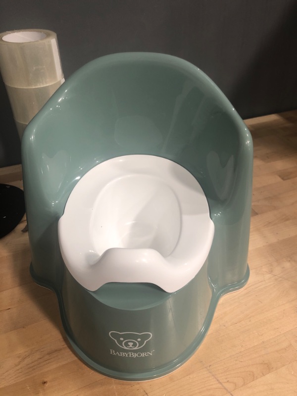 Photo 2 of BabyBjörn Potty Chair, Deep Green/White