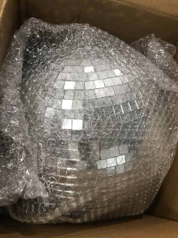 Photo 2 of 10" Mirror Disco Ball Great for a Party or Dj Light Effect Christmas