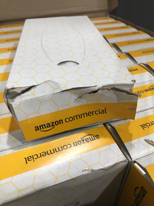 Photo 3 of AmazonCommercial 2-Ply White Flat Box Facial Tissue|Bulk for Business|FSC Certified|100 Sheets per Box (30 Boxes )(8" x 8" Sheet) Flat Box ( 30 Boxes)