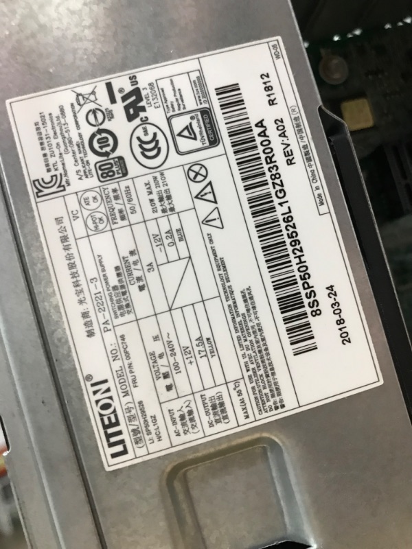 Photo 1 of PARTS ONLY; POWERS ON, BUT DOES NOT DISPLAY**Lenovo M710S SFF Desktop Intel i5-7500 UP to 3.80GHz 16GB