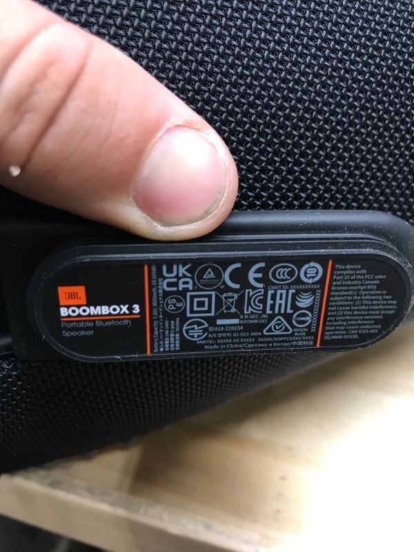 Photo 5 of JBL Boombox 3 - Portable Bluetooth Speaker, Powerful Sound and Monstrous bass, IPX7 Waterproof, 24 Hours of Playtime, powerbank, JBL PartyBoost for Speaker Pairing, and eco-Friendly Packaging (Black)
