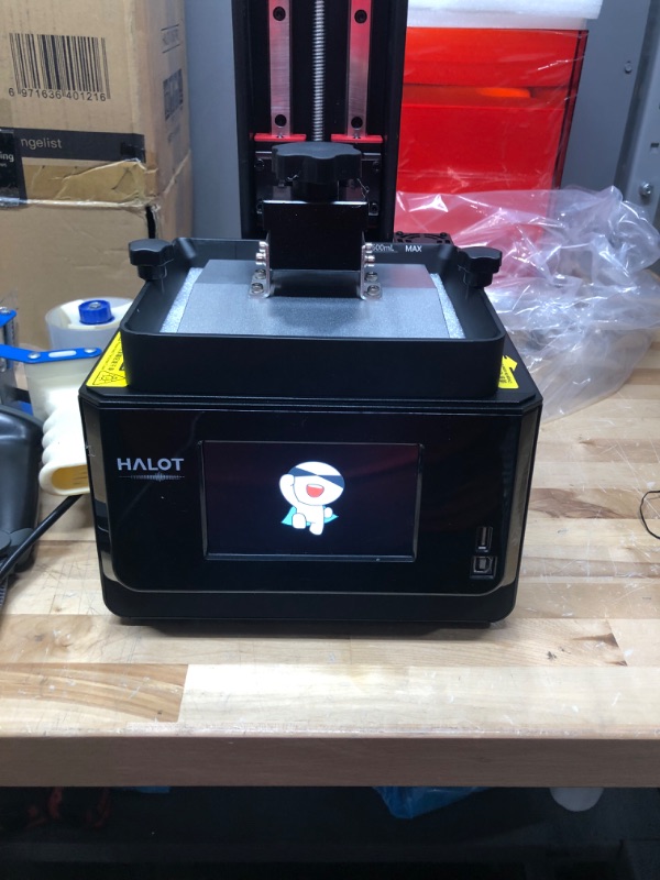 Photo 3 of Creality Resin 3D Printer HALOT-ONE PRO, 7.04-inch LCD, APP Remote Cloud Control, Movement Assured by Z-axis with Dual Linear Rails, 5-inch Touch Screen, 3D Printers, Build 130 * 122 * 160mm