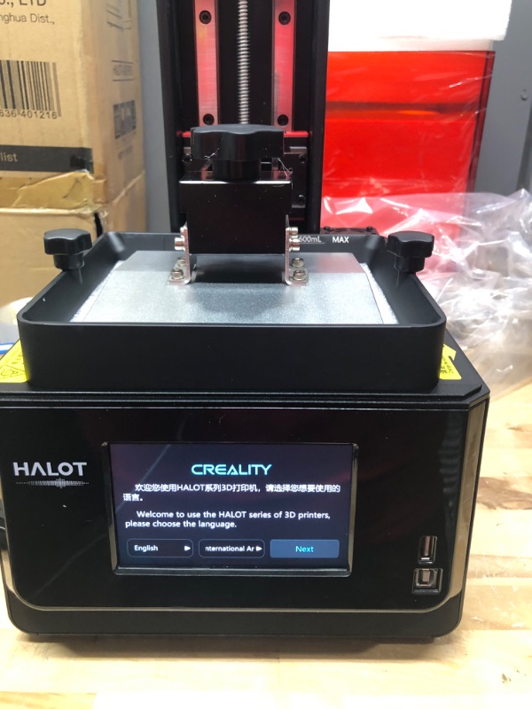 Photo 5 of Creality Resin 3D Printer HALOT-ONE PRO, 7.04-inch LCD, APP Remote Cloud Control, Movement Assured by Z-axis with Dual Linear Rails, 5-inch Touch Screen, 3D Printers, Build 130 * 122 * 160mm