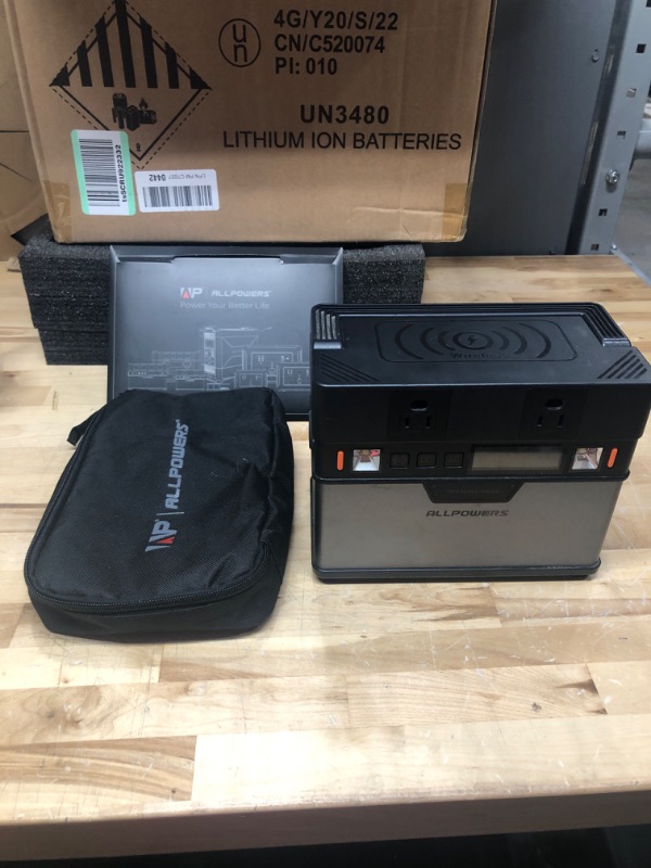 Photo 2 of ALLPOWERS 299Wh 600W Portable Power Station R600, LiFePO4 Battery Backup with UPS Function, 1 Hour to Full 400W Input, MPPT Solar Generator for Outdoor Camping, RVs, Home Use