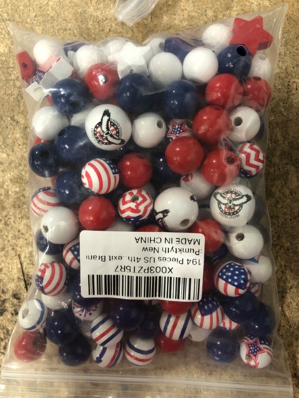 Photo 1 of 240 Pieces 4th of july beads