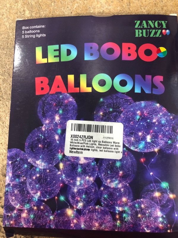 Photo 1 of 30 Pack LED Balloons Led Light Up Balloons, Mixed Colors With a Bonus Of Balloon Pump for party, Birthday, Wedding Party. Fillab