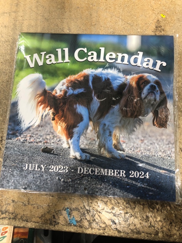 Photo 2 of Calendar 2023-2024 - Pooping Dogs Calendar from July 2023 to December 2024, 18 Monthly Calendar Planner, Wall Calendar 2023-2024, Funny Calendar Gag Gifts for Family, Friends