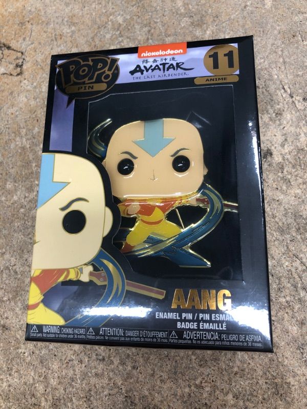 Photo 2 of Funko Pop! Pin: Avatar - Aang (Styles May Vary)