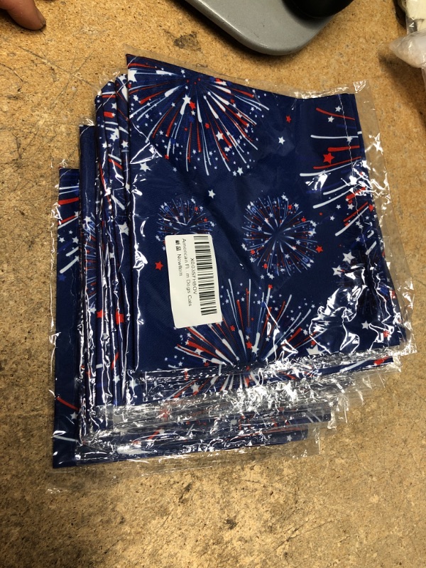 Photo 2 of 12 PACK 4th of July Dog Bandanas,Red White and Blue Bandanas Washable and Adjustable,Use for Small, Medium Dogs Cat Pet,Daily Wear, Patriotic Decorations,Parties, Independence Day,Outdoor?NOT FIT Large Dog?