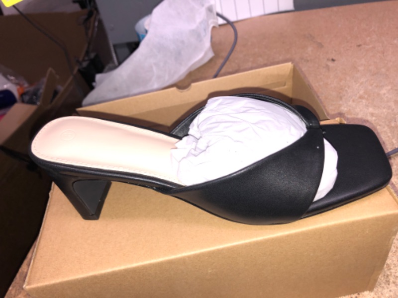 Photo 1 of Coutgo Black Women'ss Open Toe Shoes Size 8