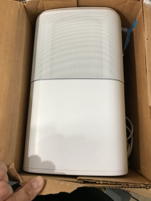 Photo 2 of Cwxwei Air Purifiers for Bedroom Home,Max Up to 825 sq ft,True H13 HEPA Filter,For Pet Dander,Smoke,Odor,Dust,Allergens,Mold,Wildfire Particles.24dB Quiet Air Purifier,Desktop Air Cleaners,SY910 White1