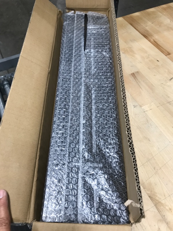 Photo 1 of Talustool Overhead Bin Rack for Two Bins, Overhead Garage Storage Mounting Rails with Installation Hardware, Mounting on Ceiling with Adjustable Width and Fit for most Storage Bins