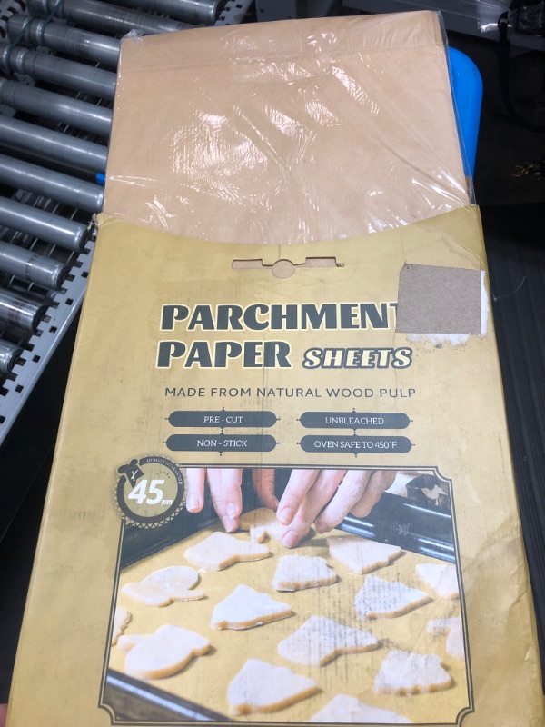 Photo 1 of 200 Pcs Unbleached Parchment Paper Baking Sheets, 12 x 16 Inch, Precut Non-Stick Parchment Sheets for Baking, Cooking, Grilling, Air Fryer and Steaming - Unbleached, Fit for Half Sheet Pans