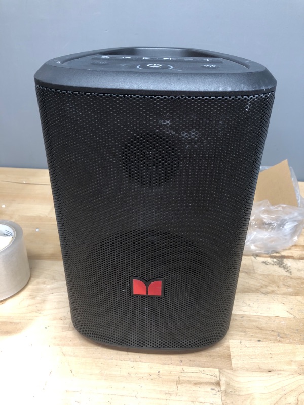 Photo 2 of UNABLE TO TEST NO POWER CORD *** Monster Sparkle Loud Bluetooth Speaker 80W, Party Speaker with Powerful Sound and Heavy Bass, Full Screen Colorful Lights, 24H Playtime, AUX, USB Playback, Portable Waterproof Speaker for Outdoor Home