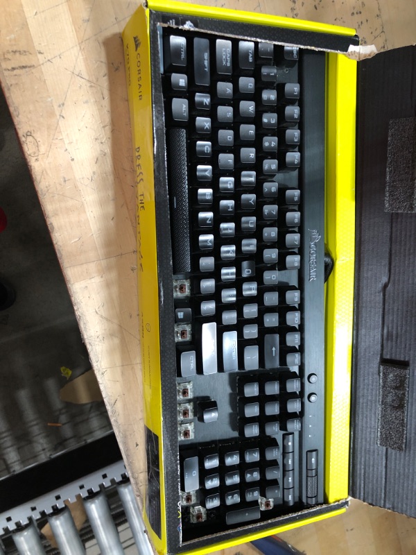 Photo 2 of Corsair K70 PRO RGB Optical-Mechanical Gaming Keyboard - OPX Linear Switches, PBT Double-Shot Keycaps, 8,000Hz Hyper-Polling, Magnetic Soft-Touch Palm Rest - NA Layout, QWERTY - Black K70 RGB PRO OPX- Linear Black