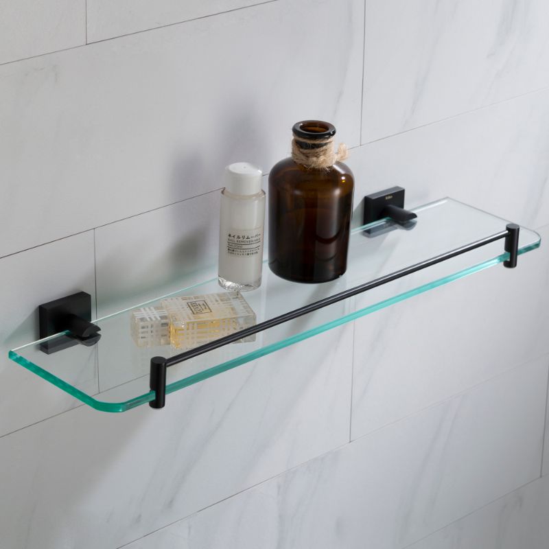 Photo 1 of **GLASS PANEL ONLY***
Kraus Bathroom Shelf Shower Organizer Matte Black
