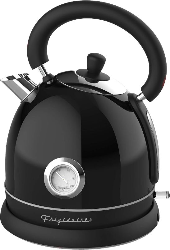 Photo 1 of **SMALL DENT**
igidaire Retro Electric Water Kettle Stainless Steel 1.8l, Fast Boiling, Bpa-free, Black
