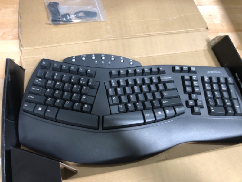 Photo 2 of Wireless Ergonomic Keyboard with Gel Wrist Rest Bundle