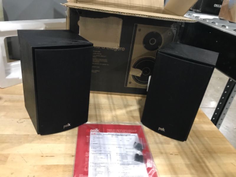 Photo 3 of Polk Audio T15 Bookshelf Speakers Pair Black