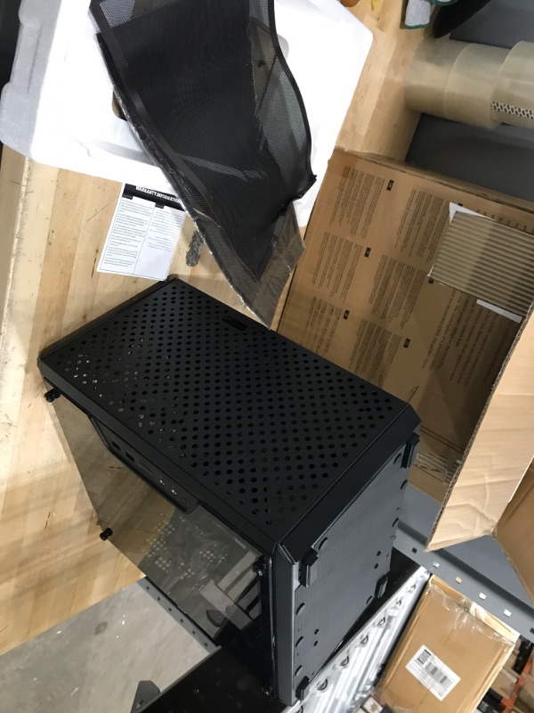 Photo 2 of Cooler Master MasterBox Q300L Micro-ATX Tower with Magnetic Design Dust Filter, Transparent Acrylic Side Panel, Adjustable I/O & Fully Ventilated Airflow, Black (MCB-Q300L-KANN-S00)
