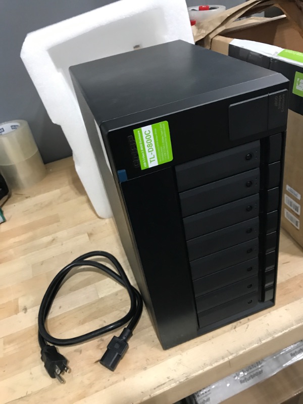 Photo 3 of QNAP TL-D800C 8 Bay Desktop JBOD Storage Enclosure with USB 3.2 Gen 2 Type-C Connectivity