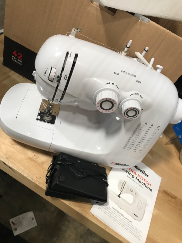 Photo 2 of *USED* MISSING POWER CHORD* Mueller Ultra Stitch, Easy to Use Sewing Machine, 110 Stitch Applications