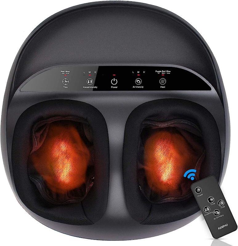 Photo 1 of **PARTS ONLY**
RENPHO Upgraded Heated Foot Massager Machine with Remote, Full Cover Heat, Fits up to US Size 12

