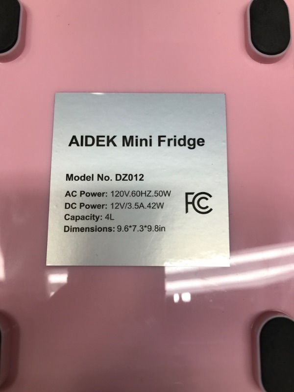 Photo 5 of Aidek Cosmetic Makeup Mini Fridge for Skin Care, 4L Portable Beauty Fridges DIY Shelves for Bedroom, Dorm, Office, Small Refrigerator, AC/DC12v Car Cooler for Desktop and Travel (Rose Pink)