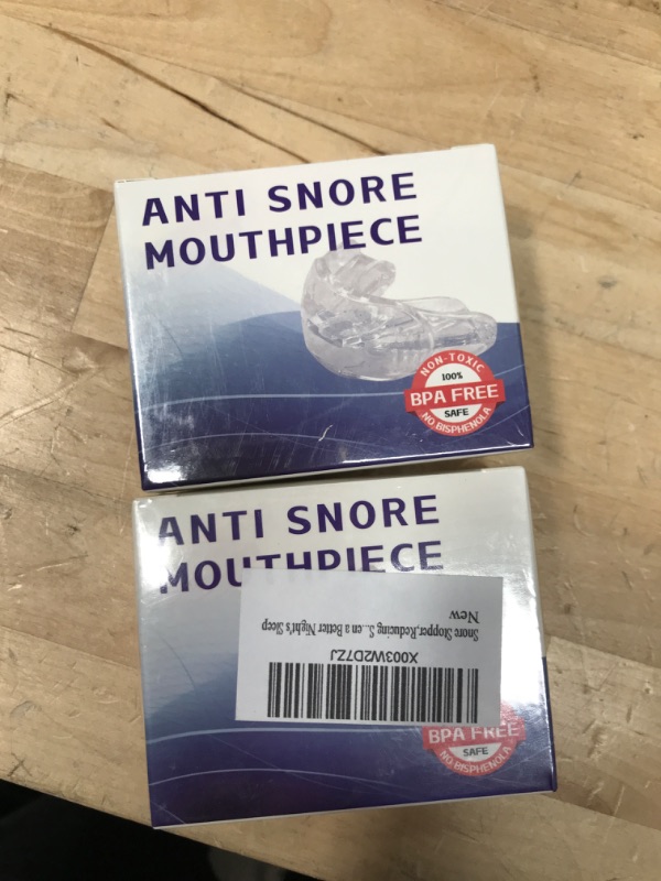 Photo 1 of 2 pack of anti snore mouth gaurd 