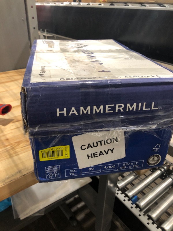 Photo 2 of Hammermill Printer Paper, 20 Lb Copy Paper, 8.5 x 11 - 8 Ream (4,000 Sheets) - 92 Bright, Made in the USA 8 Ream | 4000 Sheets Letter (8.5x11)