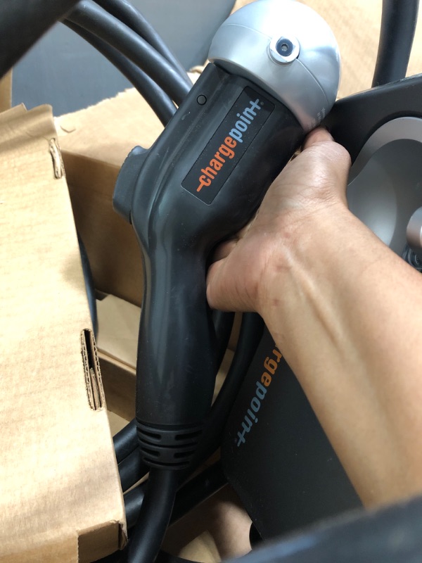 Photo 1 of ChargePoint Home Flex Electric Vehicle (EV) Charger, 16 to 50 Amp, 240V, Level 2 WiFi Enabled EVSE, UL Listed, ENERGY STAR, NEMA 14-50 Plug or Hardwired, Indoor / Outdoor, 23-foot cable , Black