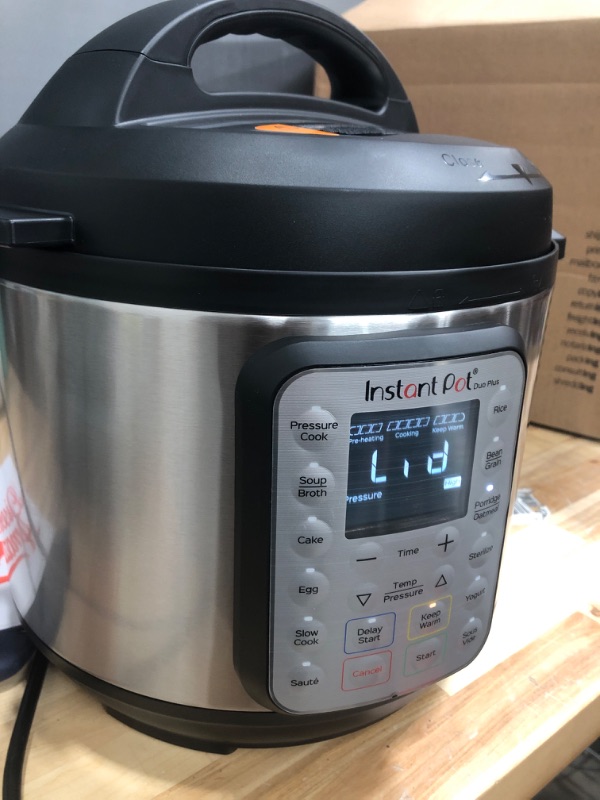 Photo 2 of **DAMAGED** Instant Pot Duo Plus 6 qt 9-in-1 Slow Cooker/Pressure Cooker