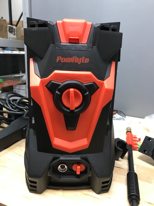 Photo 1 of *MISSING PIECES* *USED* PowRyte Electric Pressure Washer, 5 Different Pressure Tips, Power Washer, 4000 PSI 2.6 GPM