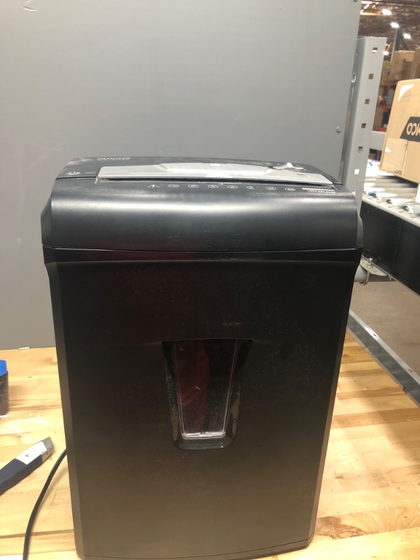 Photo 4 of Aurora JamFree AU1235XA 12-Sheet Cross-Cut Paper / Credit Card Shredder with Pull-Out Wastebasket and Sharpening and Lubricating Sheets