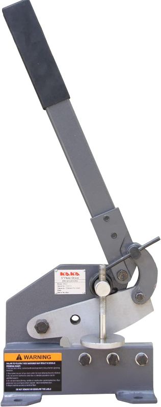 Photo 1 of 
Kaka Industrial HS-5 5-Inch Sheet Metal Plate Shear, Solid Construction Mounting Type Metal Shear, High Precision Manual Hand Plate Shear