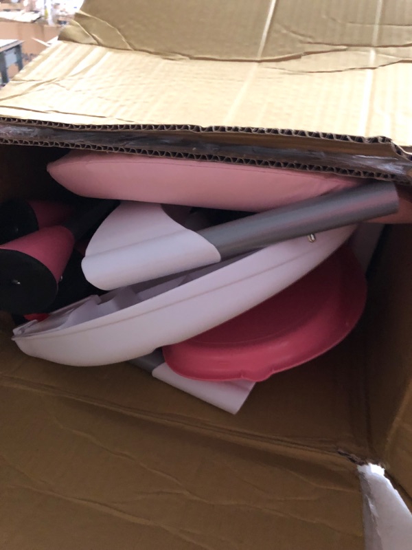 Photo 1 of Dream On Me Portable 2-in-1 Tabletalk High Chair, Convertible Compact Light Weight Highchair, Pink