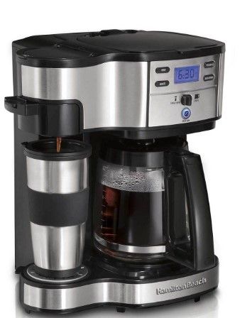 Photo 1 of 2-Way Coffee Maker with 12 Cup Carafe, Black & Stainless (49980Z)